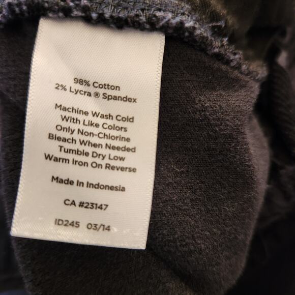 Talbots women's 16W Black Heritage Corduroy Pants Cotton Spandex Blend - Picture 7 of 8